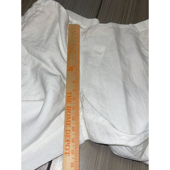 beach relaxed breathable coastal nautical J jill love linen pants sz Large linen - Picture 6 of 10